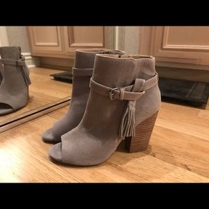 Booties with peep toe